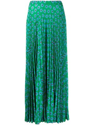 alessandro enriquez graphic-print pleated trousers - Green