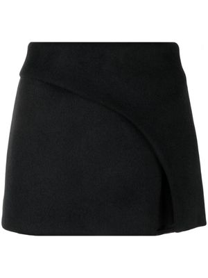 ALESSANDRO VIGILANTE asymmetric mini skirt - Black