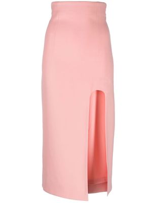 ALESSANDRO VIGILANTE front-slit pencil skirt - Pink
