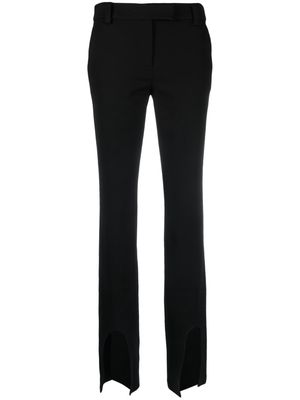 ALESSANDRO VIGILANTE front-slits flared trousers - Black