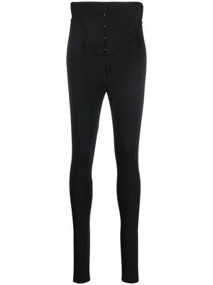 ALESSANDRO VIGILANTE high-waisted skinny-fit trousers - Black