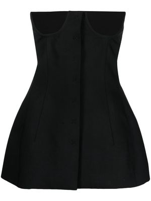 ALESSANDRO VIGILANTE long-sleeve corset top - Black