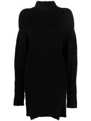 ALESSANDRO VIGILANTE mock-neck knitted jumper - Black