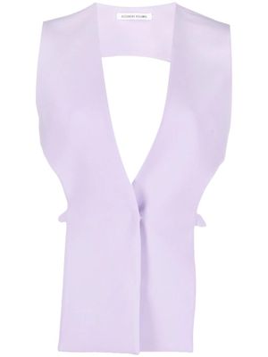 ALESSANDRO VIGILANTE open-back design vest - Purple