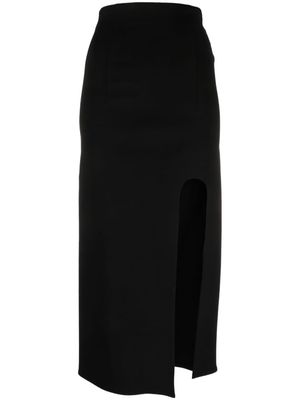 ALESSANDRO VIGILANTE slit-detail straight skirt - Black