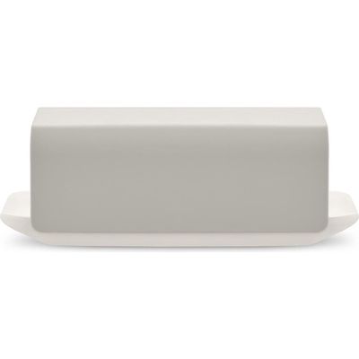 ALESSI Mattina Butter Dish in Warm Gray 