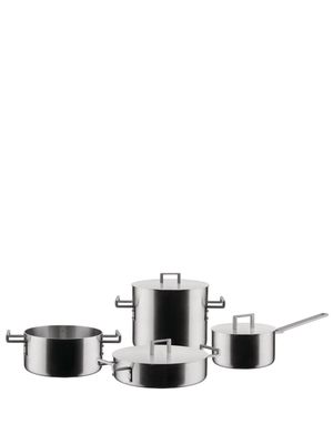 Alessi Multiply steel cookware set - Silver