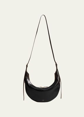 Alessia Medium Zip Leather Crossbody Bag