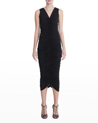 Alessia Ruched Sleeveless Dress