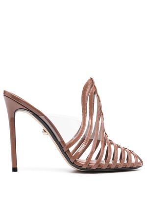 Alevì Alessandra 110mm heel sandals - Brown