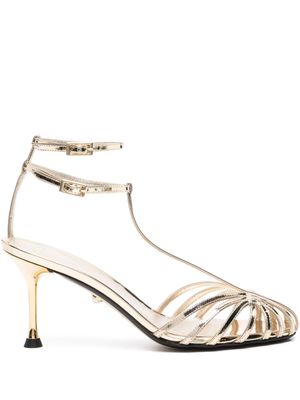 Alevì Ally 95mm caged sandals - ORO