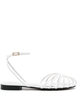 Alevì caged leather sandals - White