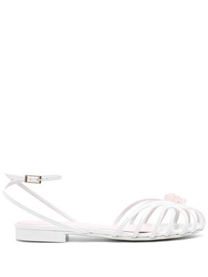 Alevì Charlotte leather sandals - White