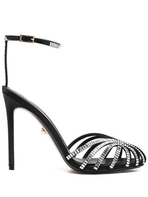 Alevì crystal-embellished ankle-strap 120mm sandals - Black