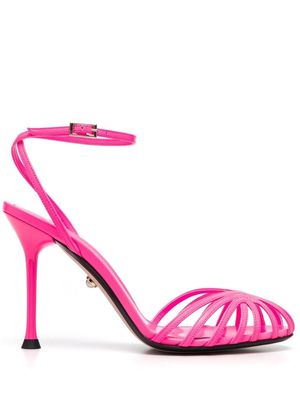 Alevì cut-out leather sandals - Pink