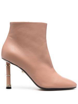 Alevì Diana leather ankle boots - Neutrals