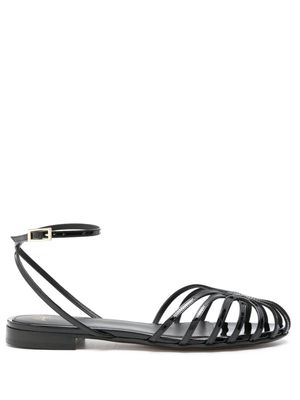 Alevì Elena cage-design sandals - Black