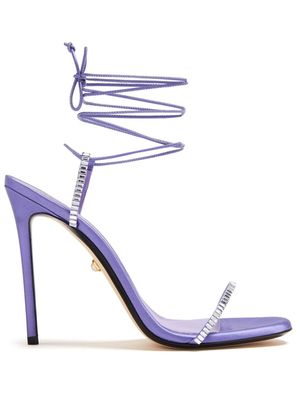 Alevì KIky 110mm satin sandals - Purple