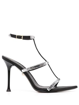 Alevì Lisa 110mm crystal-embellished sandals - Black