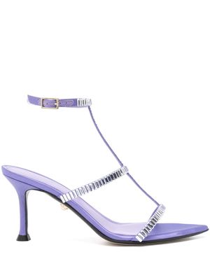 Alevì Lisa crystal-embellished sandals - Purple