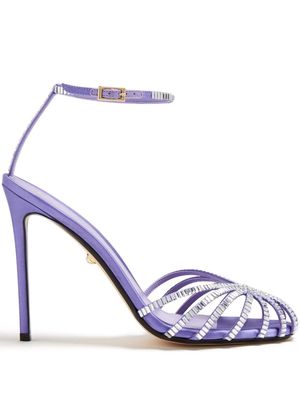 Alevì Penelope 110mm satin sandals - Purple