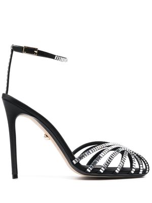 Alevì Penelope 120mm crystal-embellished sandals - Black