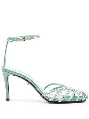 Alevì Penelope 90mm leather sandals - Green