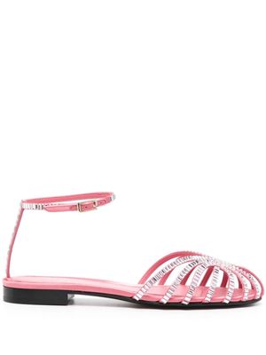 Alevì Rebecca leather flat sandals - Pink
