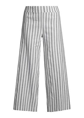 Alex Coastal Stripe Crop Pants
