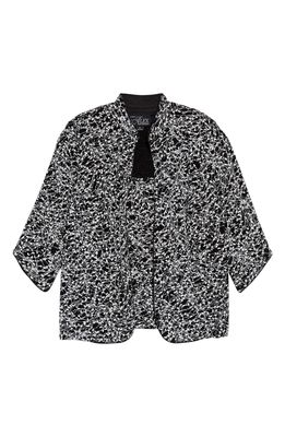 Alex Evenings Foiled Print Twinset in Black/White