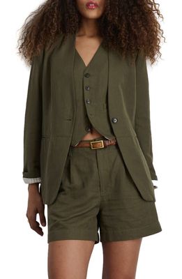 Alex Mill Bib Seam Twill Blazer in Puglia Olive