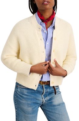 Alex Mill Chunky Cotton Cardigan in Ivory