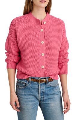Alex Mill Chunky Cotton Cardigan in Rouge