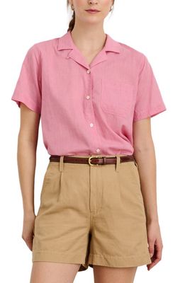 Alex Mill Maddie Cotton Camp Shirt in Pink