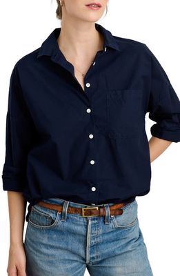 Alex Mill Paper Cotton Button-Up Shirt in Dark Navy