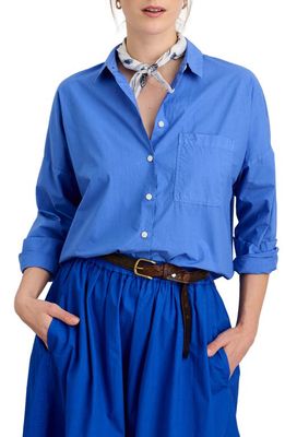 Alex Mill Paper Cotton Button-Up Shirt in French Blue