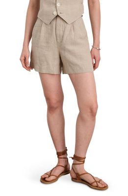 Alex Mill Pleated Linen Shorts in Flax