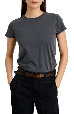 Alex Mill Prospect Garment Dye Cotton T-Shirt in Graphite