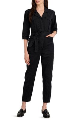 Alex Mill Washed Expedition Long Sleeve Jumpsuit in Black
