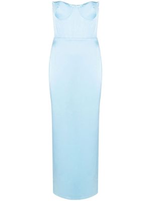 Alex Perry Aniston strapless column gown - Blue