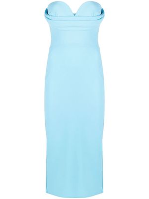 Alex Perry Darcy sweetheart-neck dress - Blue