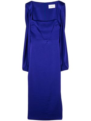 Alex Perry draped-design dress - Blue