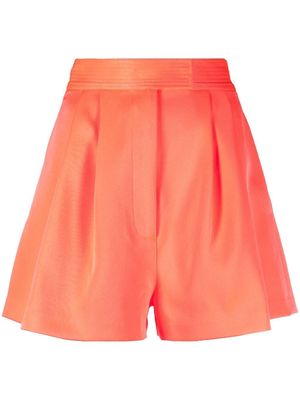 Alex Perry flared high-waisted shorts - Pink