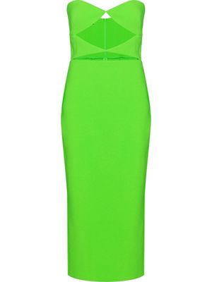 Alex Perry Hale cut-out midi dress - Green