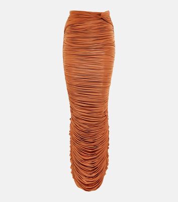 Alex Perry Hartley ruched maxi skirt