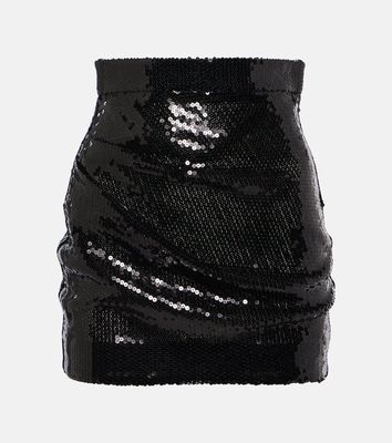 Alex Perry High-rise sequined miniskirt