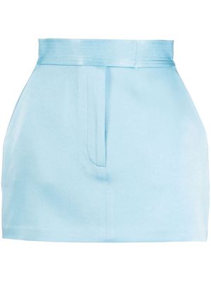 Alex Perry high-waisted mini skirt - Blue