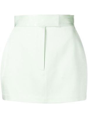 Alex Perry high-waisted mini skirt - Green