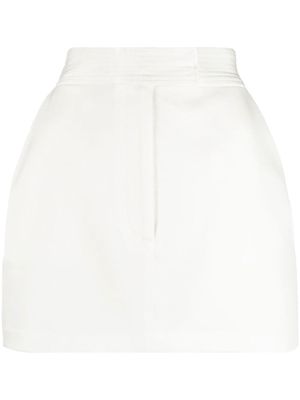 Alex Perry high-waisted mini skirt - White