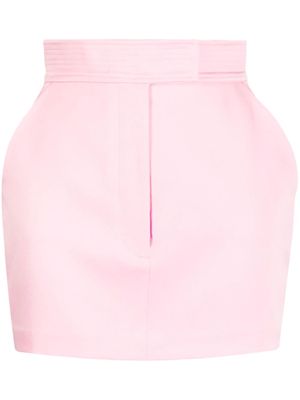 Alex Perry high-waisted satin-finish skirt - Pink